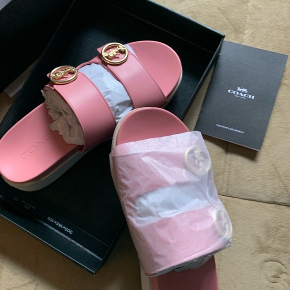 💞COACH GABLE LEATHER SANDAL💞 - Picture 4 of 12